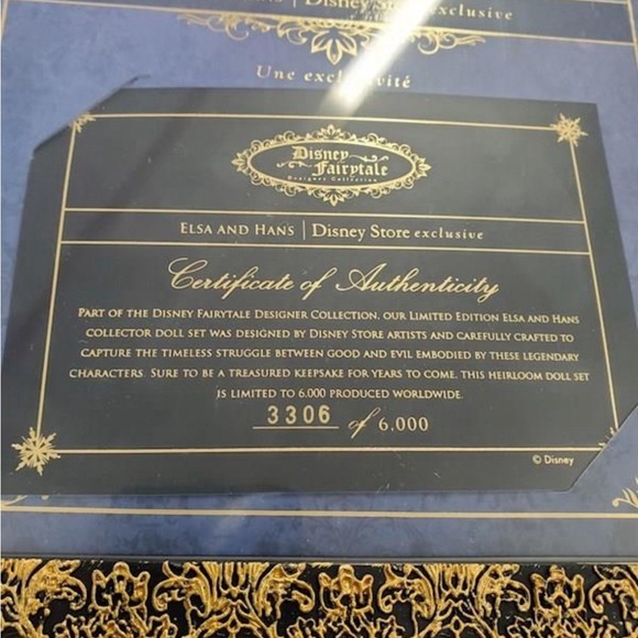 Disney Fairytale Designer Elsa and Hans Dolls LE 6000 Frozen Limited Edition Set - Picture 4 of 5